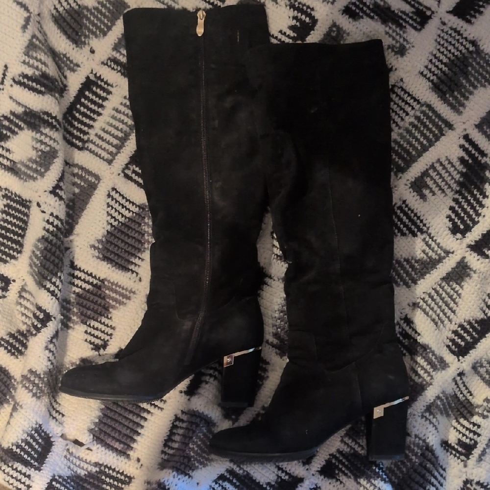 Lacoste Black Knee High Womans Boots